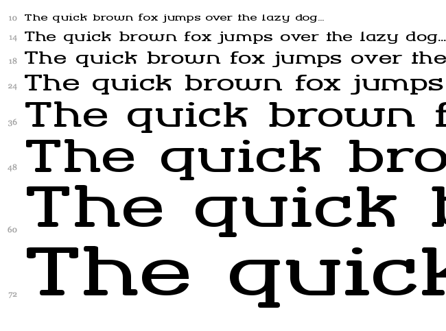 Street Corner Slab font waterfall